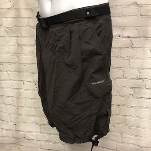 ExOfficio | Grey cargo shorts w/ mesh liner, L